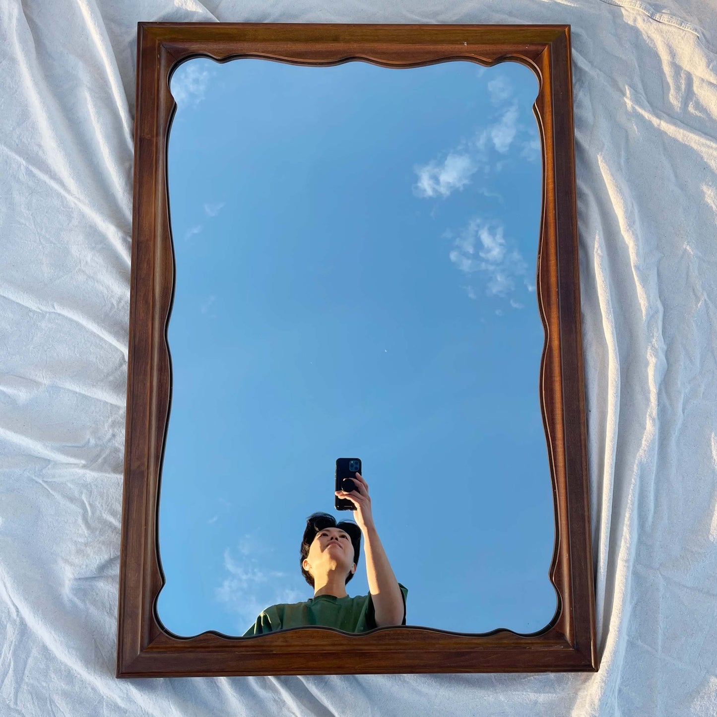 Ethan Allen Heirloom Maple Nutmeg Wall Mirror